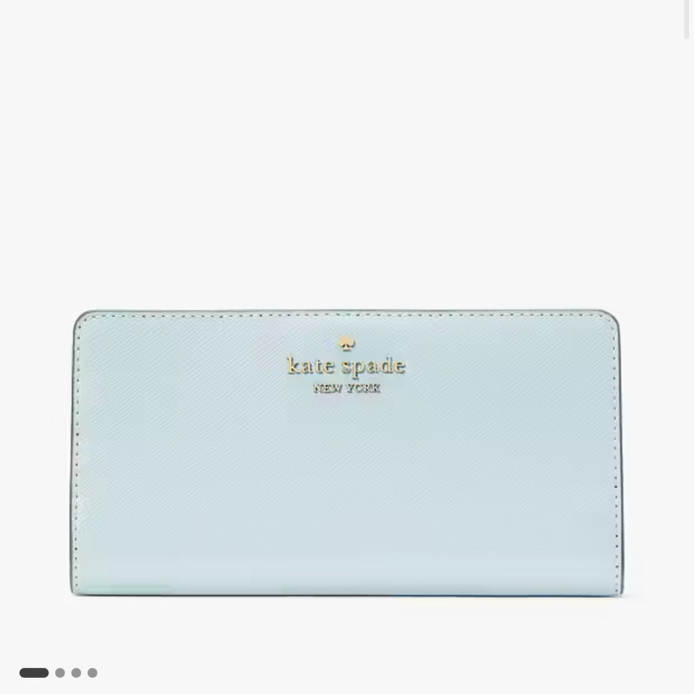 Kate Spade Light Blue Wallet (Madison Slim Fold Wallet)